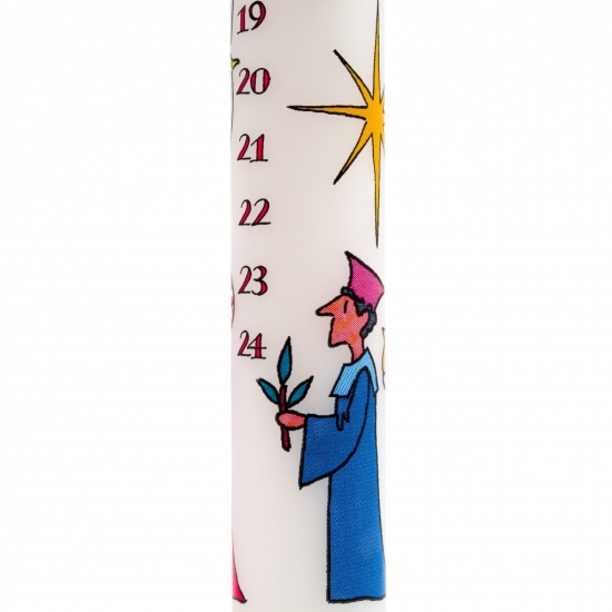 Alison Gardiner - Wise Men and Doves Advent Dinner Candle (non-fragranced)